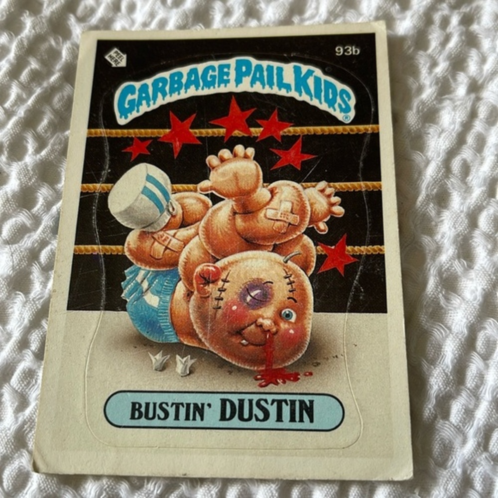 Garbage Pail Kids Card 1986 Topps - 93b Bustin' Dustin